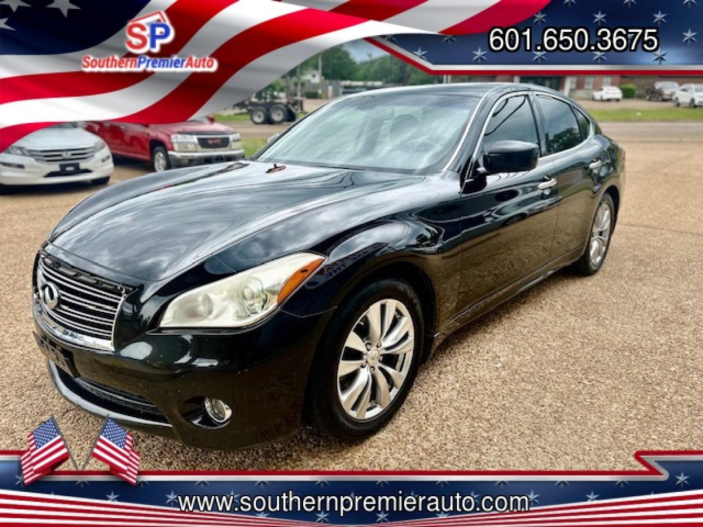 2012 BLACK INFINITI M37 BASE (JN1BY1AP6CM) , located at 922 W. Beacon St., Philadelphia, MS, 39350, (601) 650-3675, 32.770447, -89.127151 - Photo#2